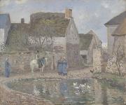 Camille Pissarro The Pond at Ennery oil painting reproduction
